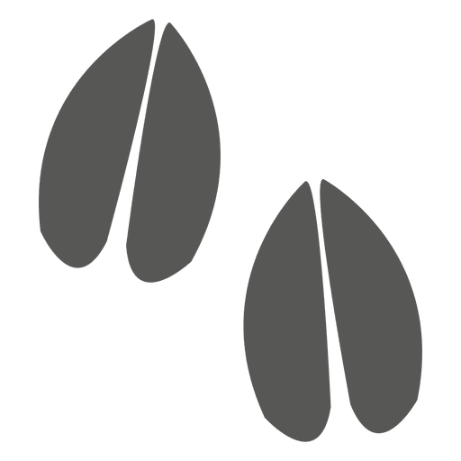 Icono de huella de huevas Diseño PNG