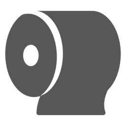 Gerolltes Seidenpapiersymbol PNG-Design