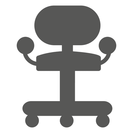 Roller chair icon PNG Design