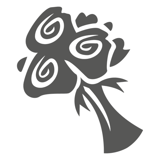 Icono de ramo de rosas Diseño PNG