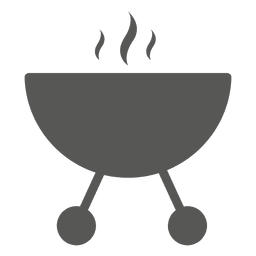 Icono de estufa de barbacoa redonda Transparent PNG