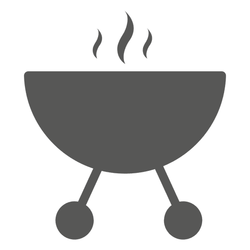 Round barbecue stove icon