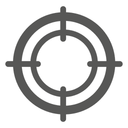 Rundes Zielzeichen PNG-Design