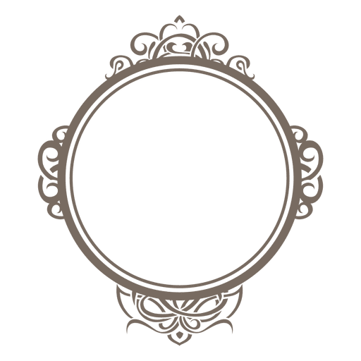 Download Rounded ornamented frame - Transparent PNG & SVG vector file