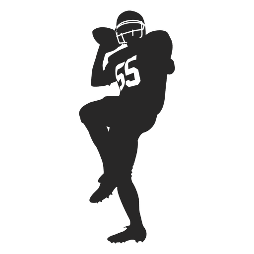 Rugbyball werfen Silhouette PNG-Design