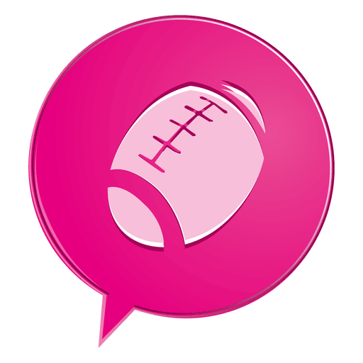 Rugby bubble icon PNG Design