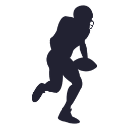 Jugador de rugby silueta 5 Diseño PNG