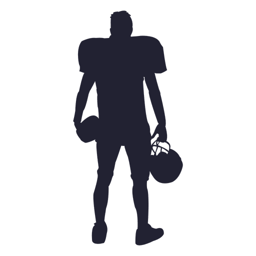 Rugby player standing silhouette 6 PNG Design