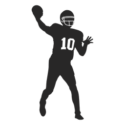 Jogador de rugby jogando silhueta Desenho PNG