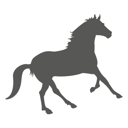 Silhueta do ícone do cavalo correndo Desenho PNG