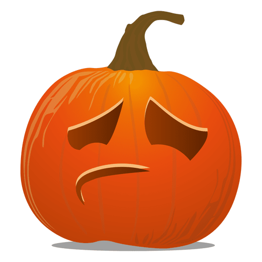 Download Sad pumpkin emoticon - Transparent PNG & SVG vector file