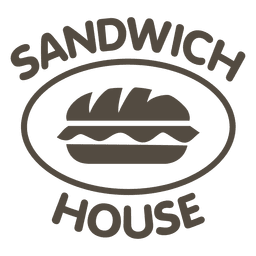 Sandwich house logo PNG Design