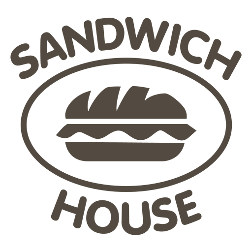 Sandwich house logo PNG Design