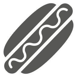 Icono de salchicha hotdog Diseño PNG