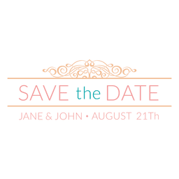 Save the date badge 5