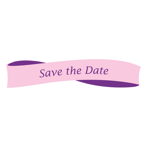 Save the date banner PNG Design
