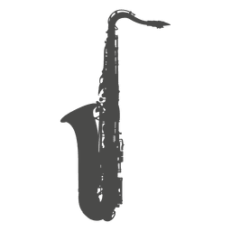 Saxophone silhouette PNG Design Transparent PNG