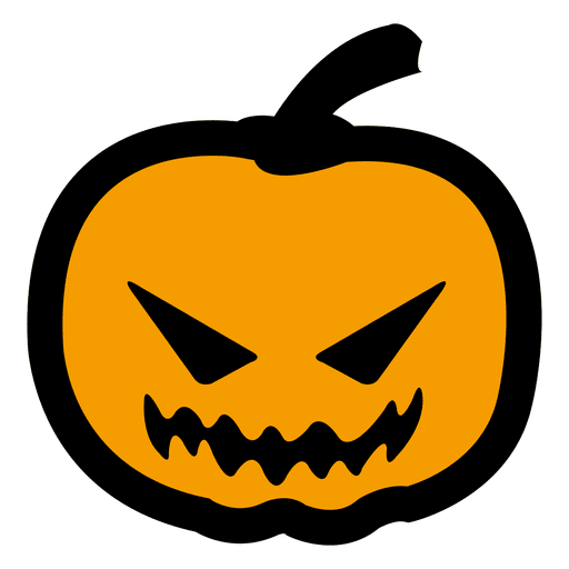 Scarry Halloween Kürbis 8 PNG-Design