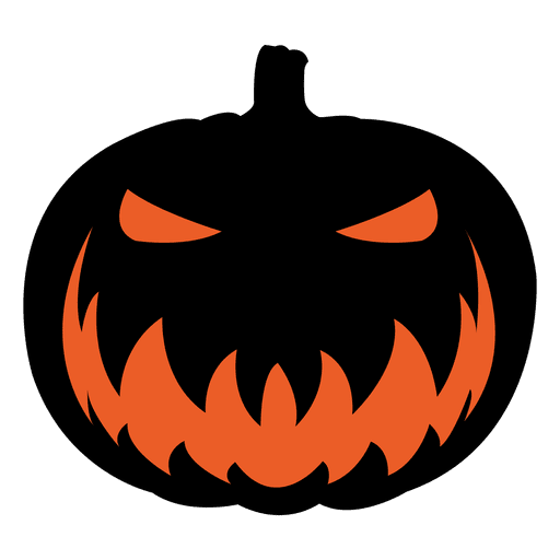 Scary pumpkin face 6 PNG Design