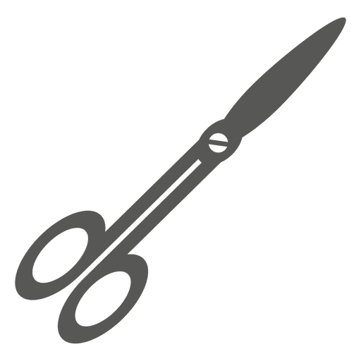 Flat scissors icon illustration PNG Design