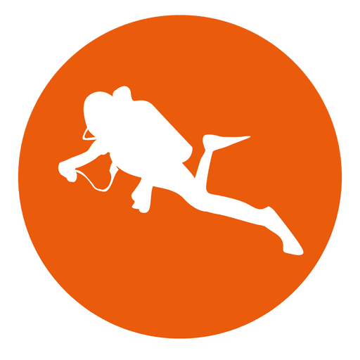 Scuba diver circle icon Transparent PNG & SVG vector file