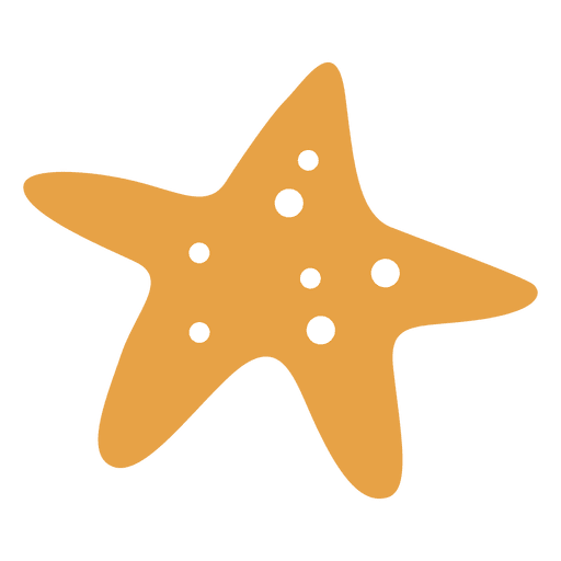 Sea star fish PNG Design