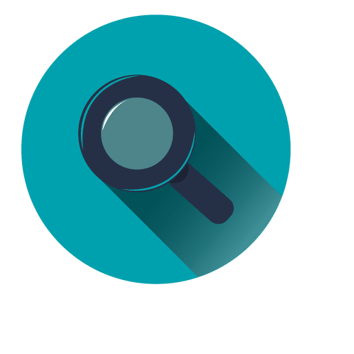 Search blue circle icon PNG Design