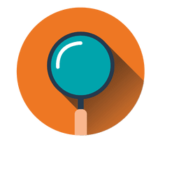 Icono de círculo de búsqueda Diseño PNG
