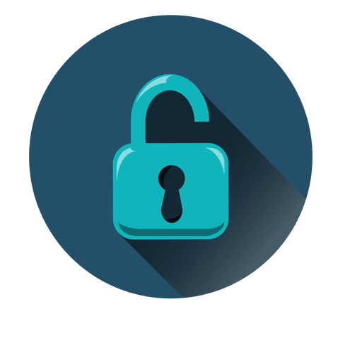 Security circle icon PNG Design