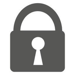 Icono de candado de seguridad Transparent PNG