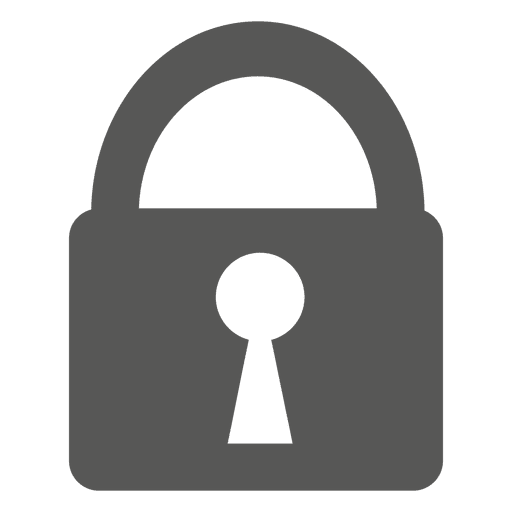 Sicherheitsschlosssymbol PNG-Design