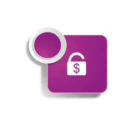 Security money square sticker PNG Design