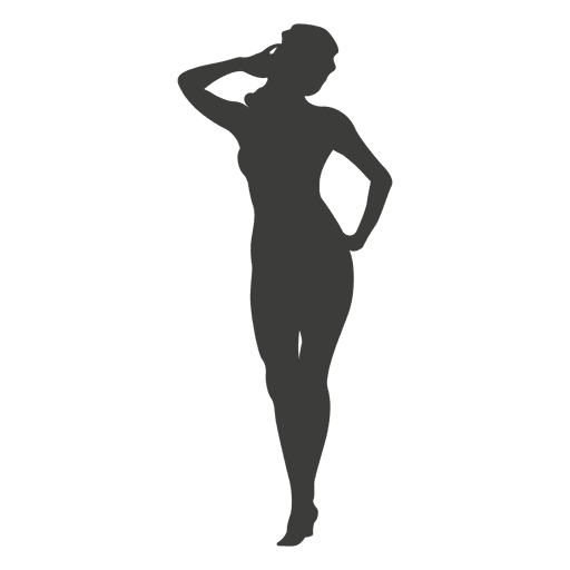 Sexy weibliche Silhouette 1 PNG-Design