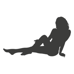 Silueta de chica sexy 1 Diseño PNG