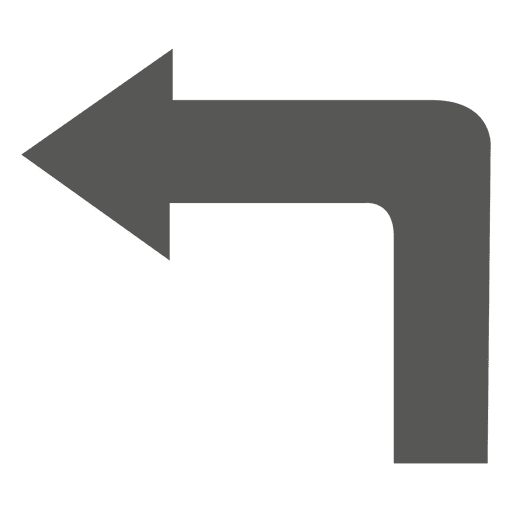 Sharp left turn sign - Transparent PNG & SVG vector file