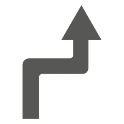 Sharp right ahead sign PNG Design Transparent PNG
