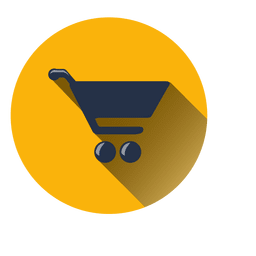 Ícone do círculo do carrinho de compras Desenho PNG