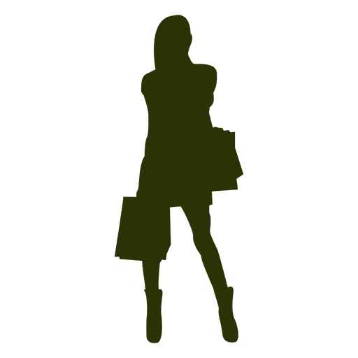 Shopping girl silhouette 5 PNG Design