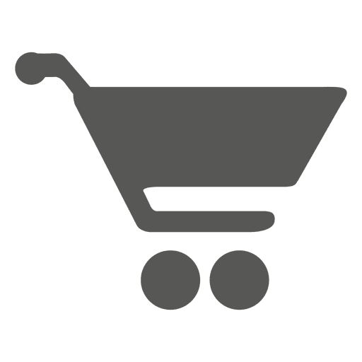 Icono de carrito de compras silhouett Diseño PNG