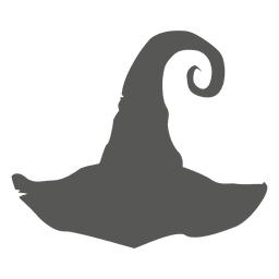 Chapéu de bruxa silhueta Desenho PNG