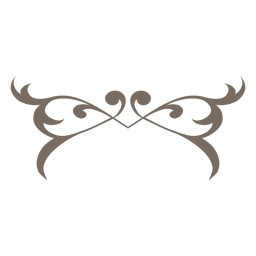 Ornamento simples em forma de cruz Desenho PNG