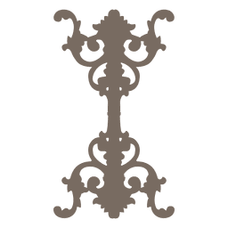Ornamento floral decorativo simples Desenho PNG