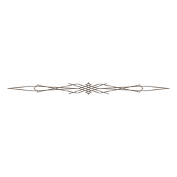 Einfacher dekorativer Linienunterteiler PNG-Design