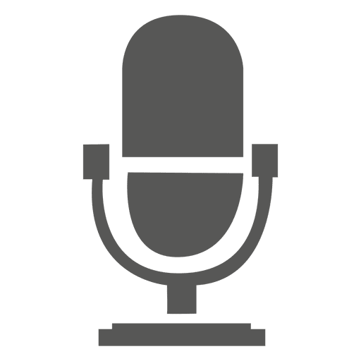 Icono de micrófono cantando Diseño PNG