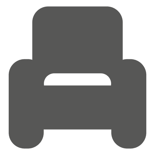Icono de sof? de un solo asiento Diseño PNG
