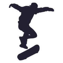 Silhueta de desempenho de skate Desenho PNG