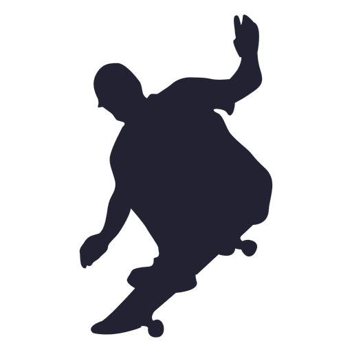 Skateboard sport silhouette 1 PNG Design