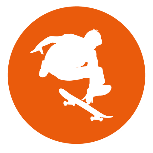 Icono de c?rculo de patinaje Diseño PNG