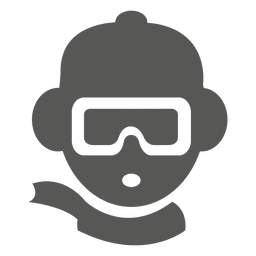 Ícone de capacete de óculos de esqui
