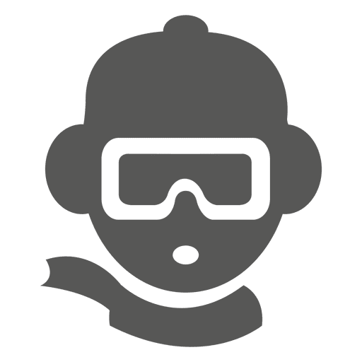 Ski goggle helmet icon Transparent PNG & SVG vector file
